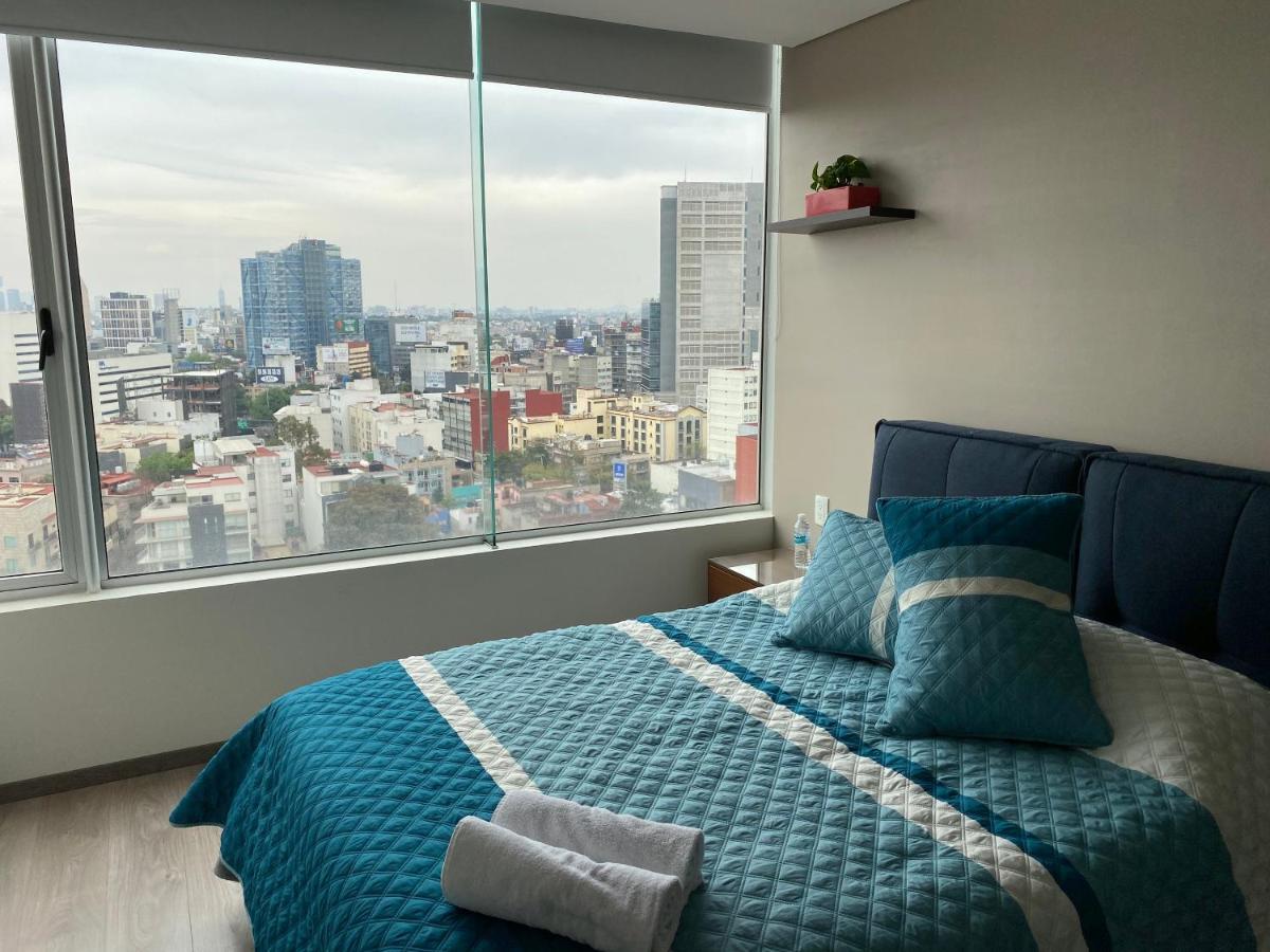 Apartamento De 2 Habitaciones Junto Al Wtc Kota Meksiko Bagian luar foto